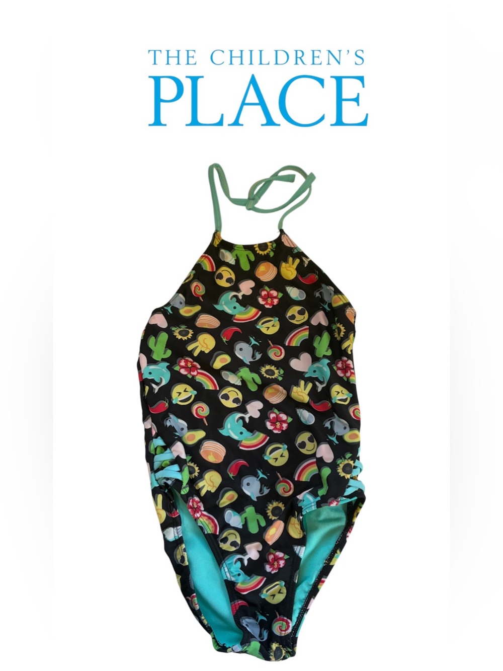 GIRL’S ONE PIECE BATHING SUIT SWIM SUIT EMOJIS